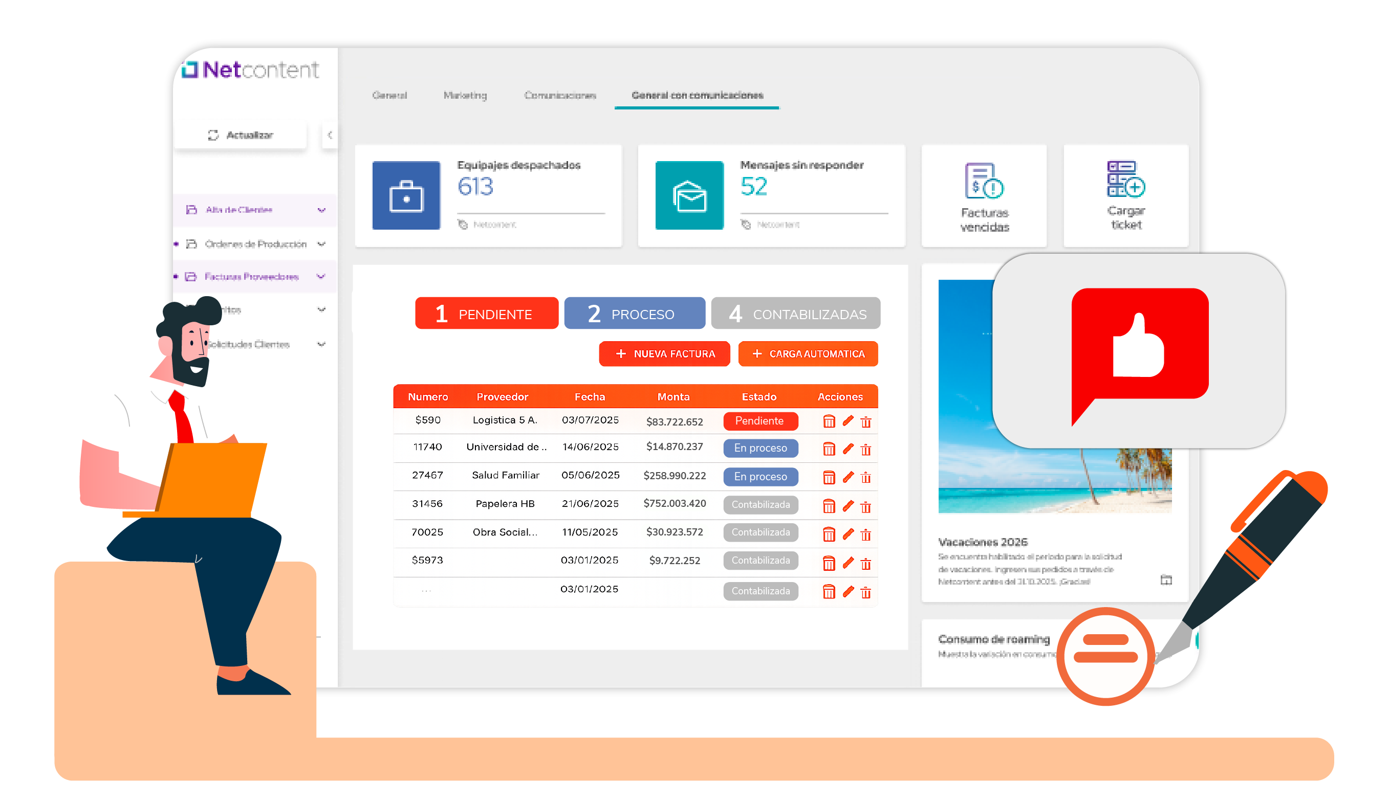 Lectura y validación de compras